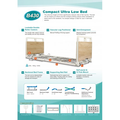 B430 COMPACT ULTRA LOW BED